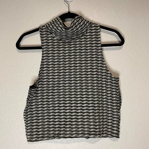 Free People Patterned Turtleneck Tank - Picture 1 of 4